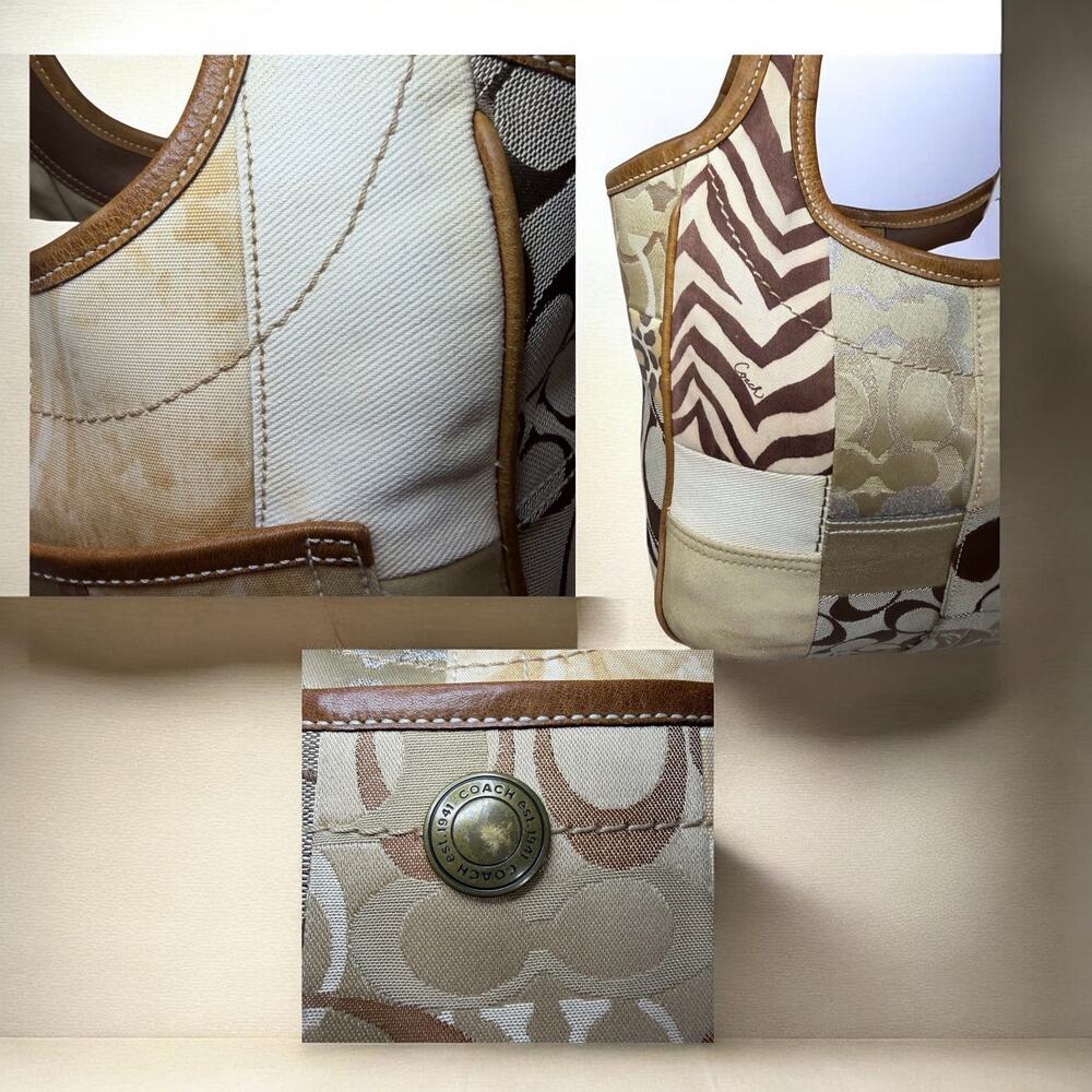 Y2K Coach 10810 Signature Patchwork Ergo Tote & 40529 Wristlet - Picture 11 of 14